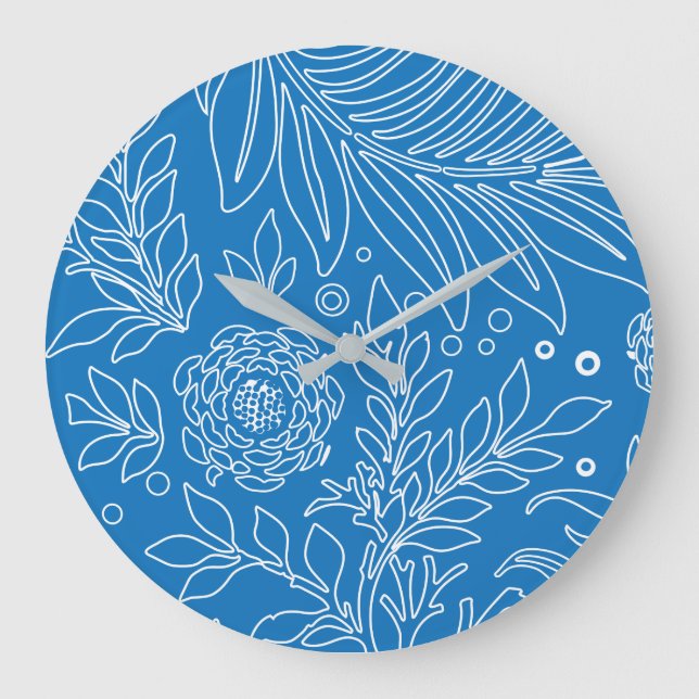 Grande Horloge Ronde Design floral 32 (Recto)