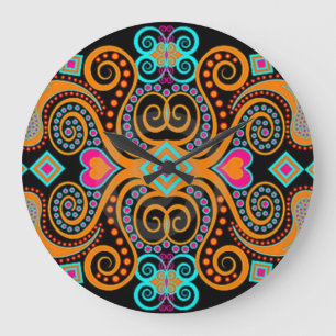 Grande Horloge Ronde Design mexicain