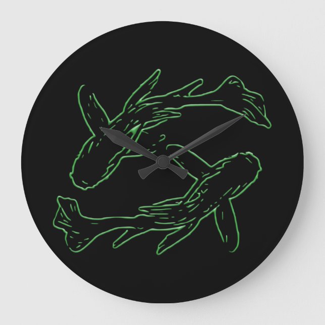 Grande Horloge Ronde Deux Poissons Zodiac (Recto)