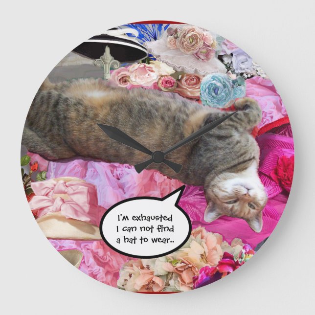 Grande Horloge Ronde Dilemme de Princess Tatus Cat (Recto)
