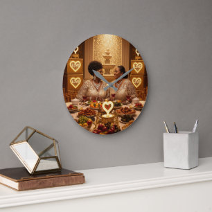 Grande Horloge Ronde Dîner K