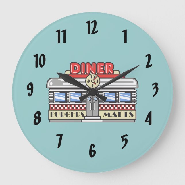 Grande Horloge Ronde DIner rétro (Recto)