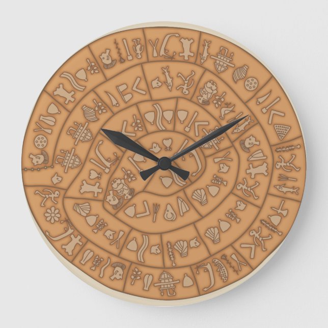 Grande Horloge Ronde Disque Phaistos (Recto)