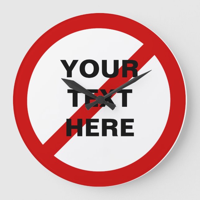 Grande Horloge Ronde DO NOT anti-red circle with slash (Recto)