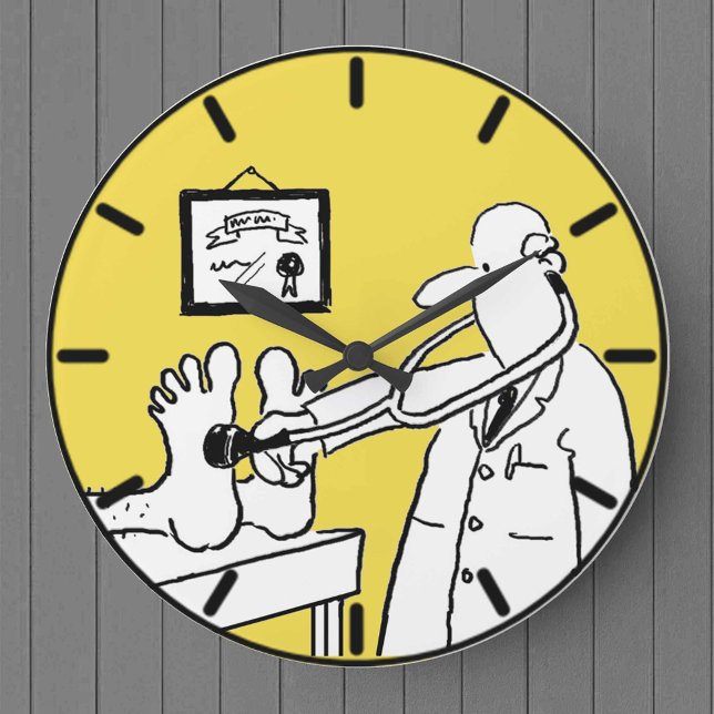Grande Horloge Ronde Docteur avec stéthoscope (Créateur téléchargé)