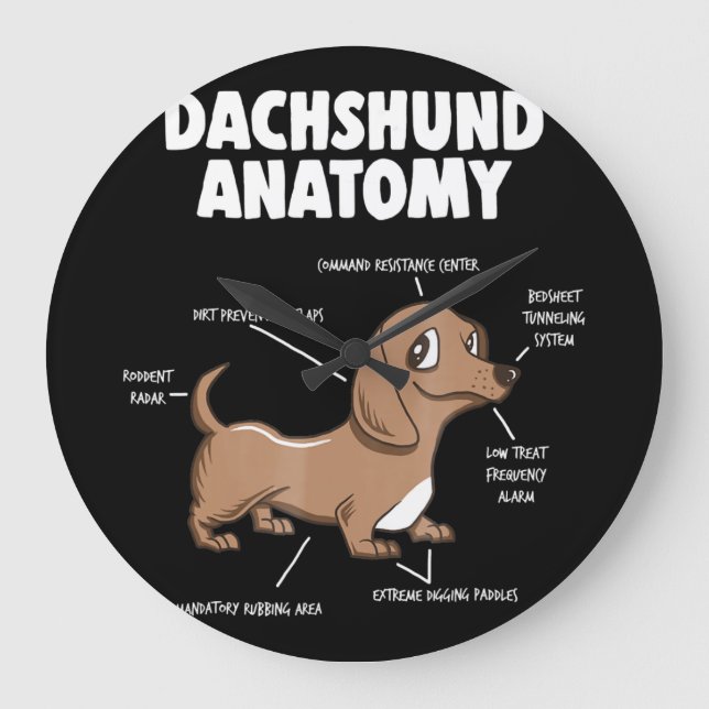 Grande Horloge Ronde Dog | Anatomy Dachshund (Recto)