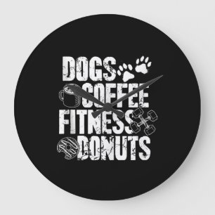 Grande Horloge Ronde Dogs Coffee Ness Donuts