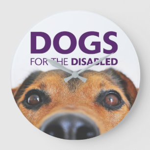 Grande Horloge Ronde Dogs for the Disabled Wall Clock