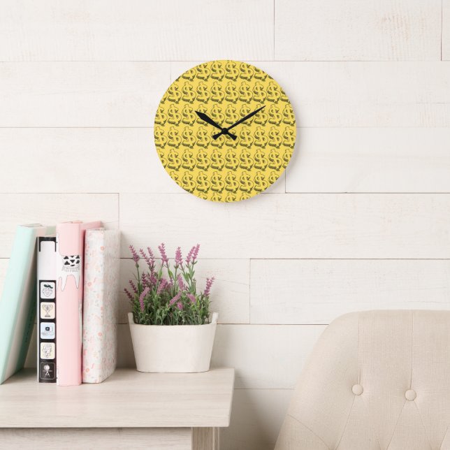 Grande Horloge Ronde dollar or (Salle de lecture)
