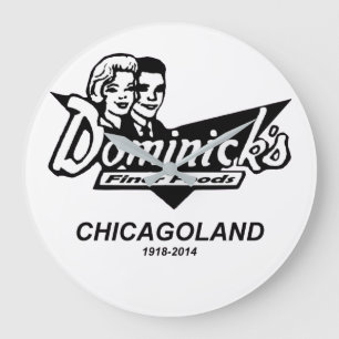 Grande Horloge Ronde Dominick's Finer Foods, Chicago et banlieues, IL