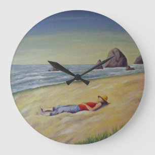 GRANDE HORLOGE RONDE DONNEZ-VOUS À LA MER, LE CIEL