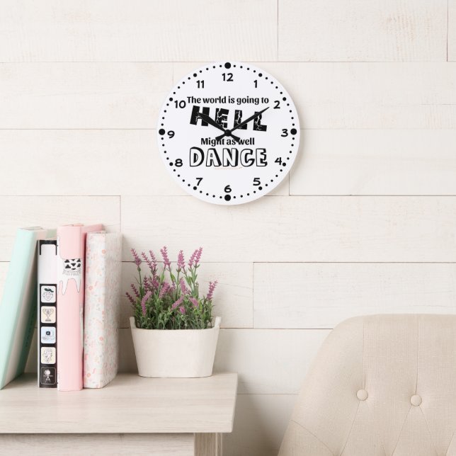 Grande Horloge Ronde Dons amusant pour les danseurs du monde aller à l' (Salle de lecture)