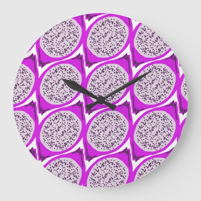 Grande Horloge Ronde Doodle Dragonfruit (Recto)