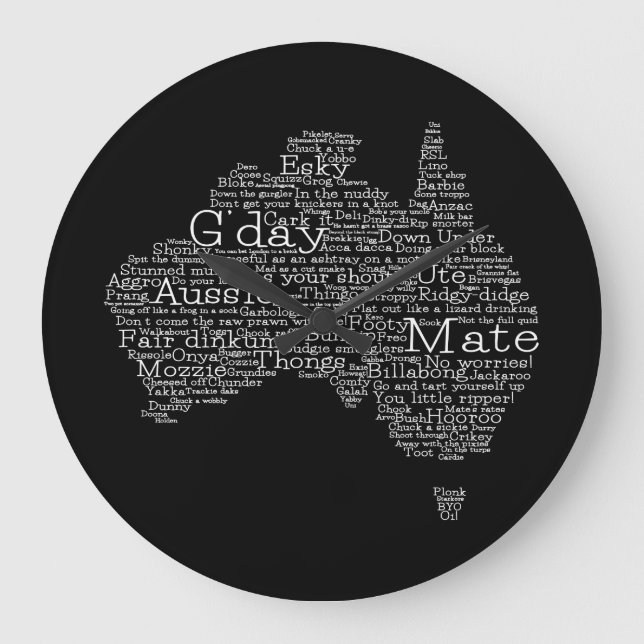 Grande Horloge Ronde Dossier de serpent australien (Recto)