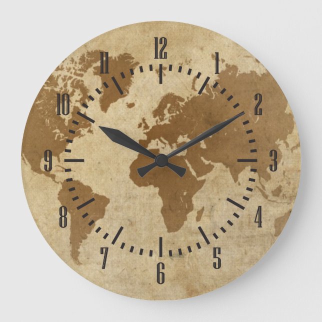 Grande Horloge Ronde Dossier du Parchment Mondial (Recto)