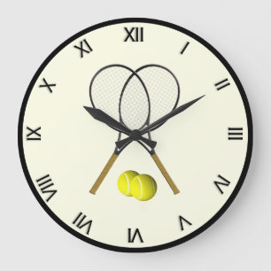 Grande Horloge Ronde Double Tennis Crème