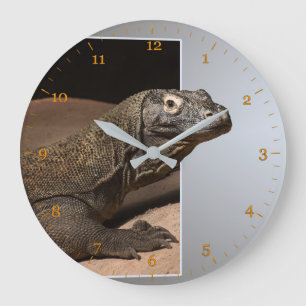 Grande Horloge Ronde Dragon de surveillance de l'île de Komodo hors ca