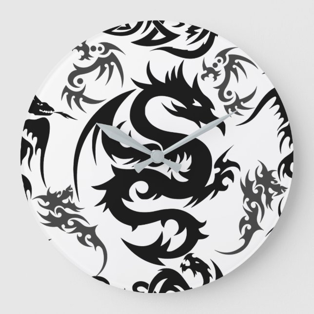 Grande Horloge Ronde Dragons outline pattern 05.b.DOLP01 (Recto)
