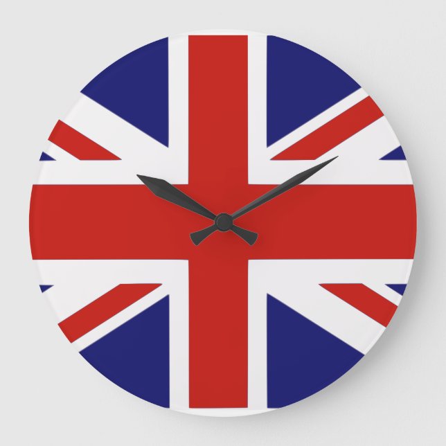 Grande Horloge Ronde Drapeau britannique (Recto)
