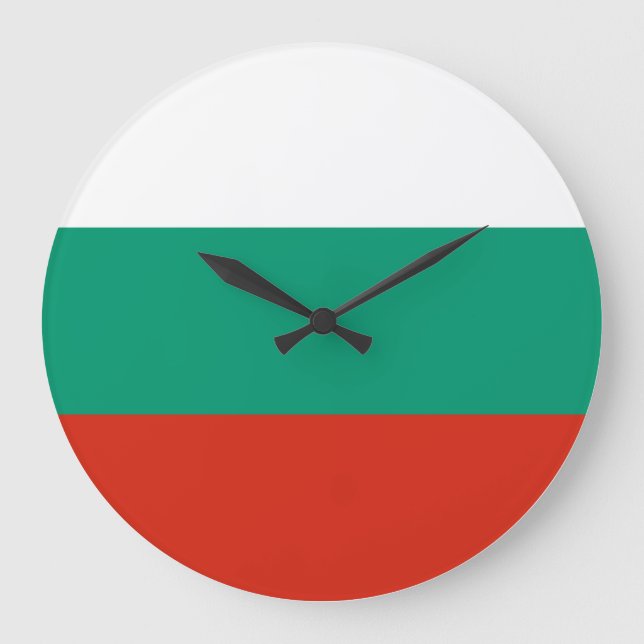 Grande Horloge Ronde Drapeau Bulgarie (Recto)