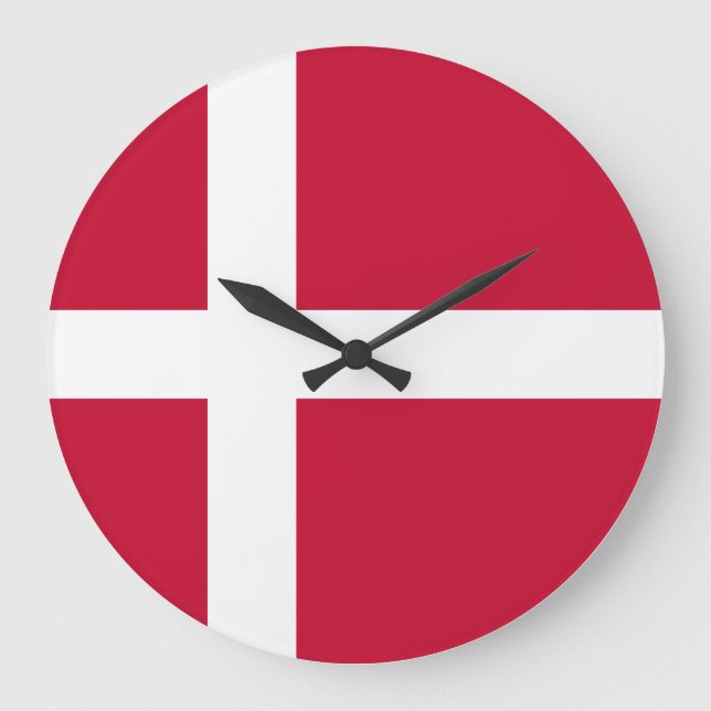 Grande Horloge Ronde Drapeau danois (Recto)