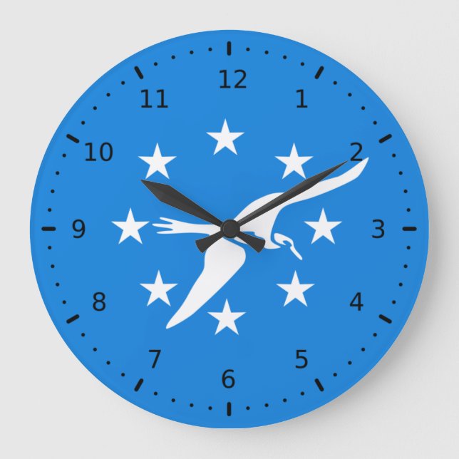 Grande Horloge Ronde Drapeau de Corpus Christi, Texas (Recto)