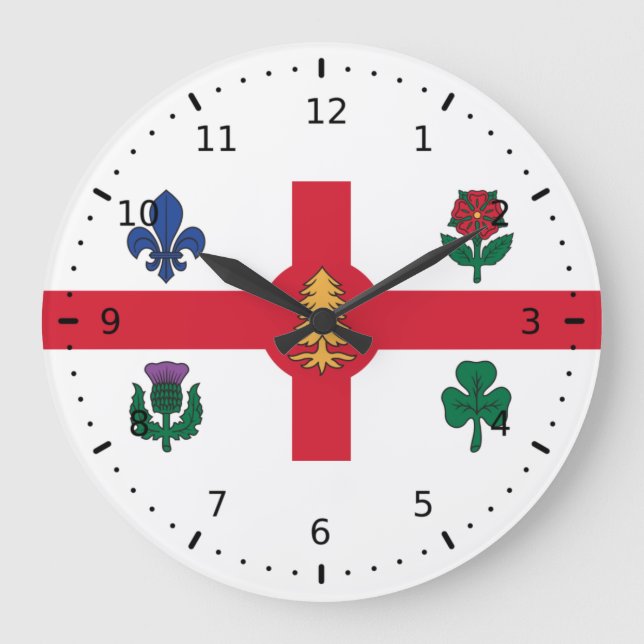 Grande Horloge Ronde Drapeau de Montréal (Québec) (Recto)