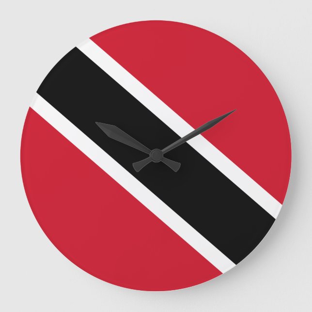 Grande Horloge Ronde Drapeau de Trinité-et-Tobago (Recto)
