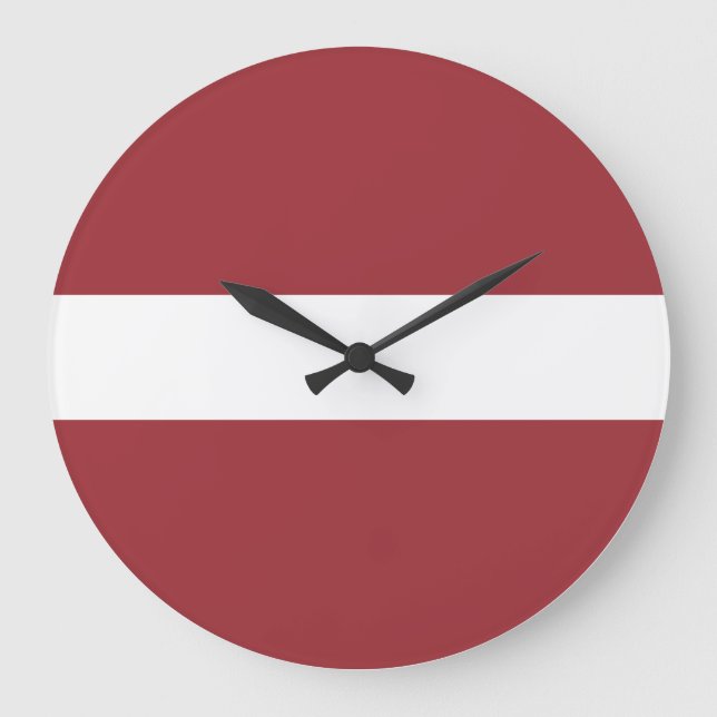 Grande Horloge Ronde Drapeau letton (letton) (Recto)