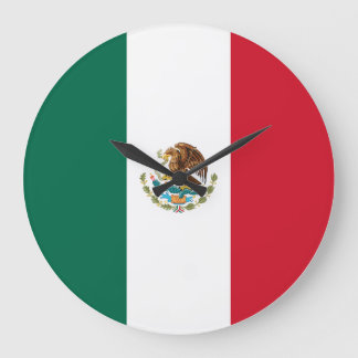 Grande Horloge Ronde Drapeau mexicain