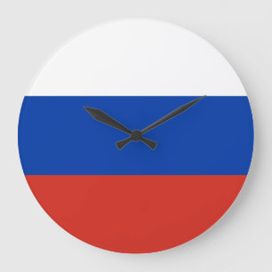 Grande Horloge Ronde Drapeau russe