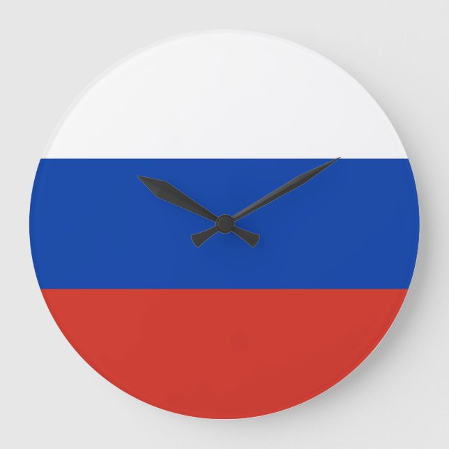 Grande Horloge Ronde Drapeau russe (Recto)