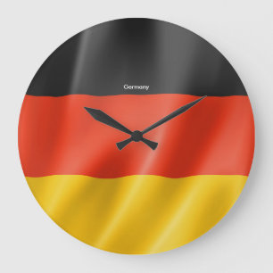 Grande Horloge Ronde Drapeau suisse pour l'horloge ronde à grand mur