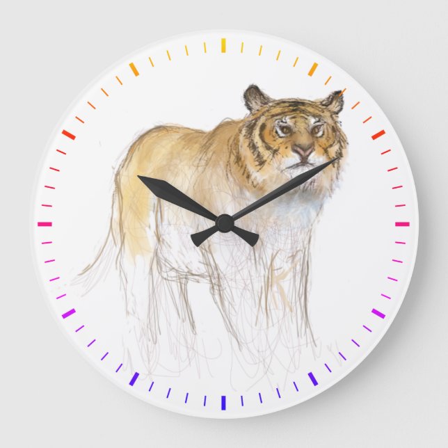 Grande Horloge Ronde Drawing Tiger Year Birthday RWC2 (Recto)