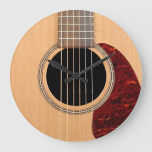 Grande Horloge Ronde Dreadnoud Acoustique 6 cordes Guitare