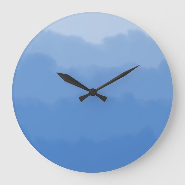 Grande Horloge Ronde Dreamy blue sky gradient  (Recto)