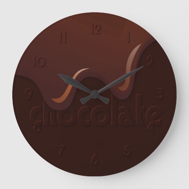 Grande Horloge Ronde Dripping chocolate (Recto)