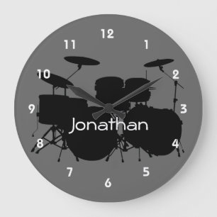 Grande Horloge Ronde Drum Design Wall Clock