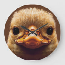 Duck Life Like Portrait Beak with Yellow Feathers