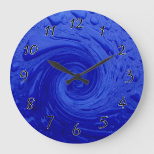 Grande Horloge Ronde Eau bleue au vent