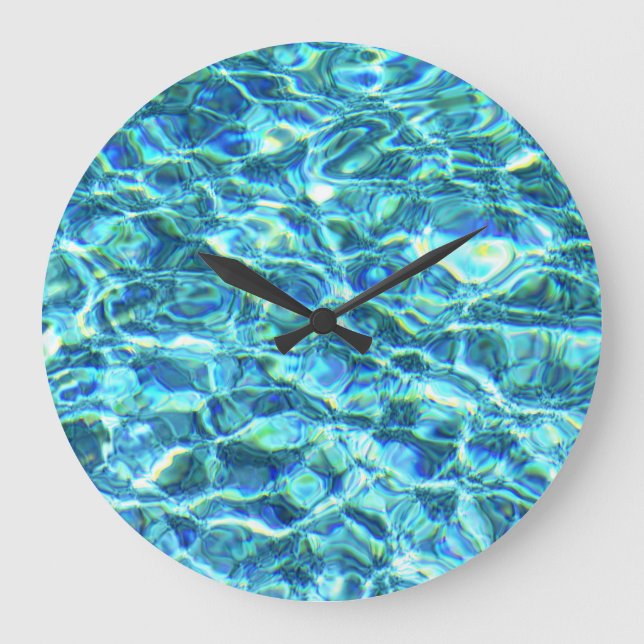 Grande Horloge Ronde Eau Chatoyante Tombée (Recto)