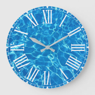 Grande Horloge Ronde Eau De La Piscine