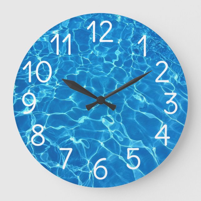 Grande Horloge Ronde Eau De La Piscine (Recto)
