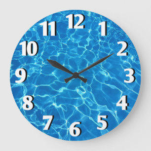 Grande Horloge Ronde Eau De La Piscine