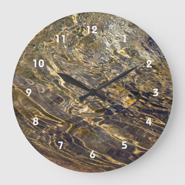 Grande Horloge Ronde Eau fontaine d'or 2 (Recto)