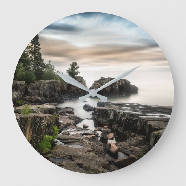 Grande Horloge Ronde Eau | Lac Supérieur Grand Marais, Minnesota (Recto)