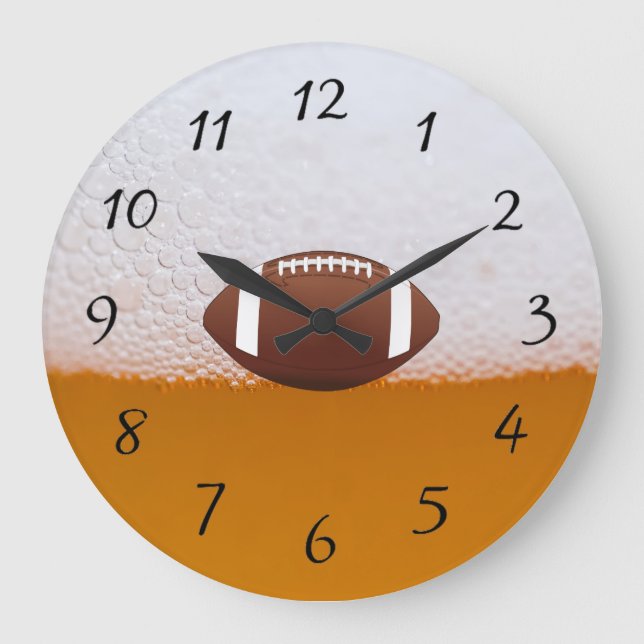 Grande Horloge Ronde Ébauche de l'horloge de la bière et du football (Recto)