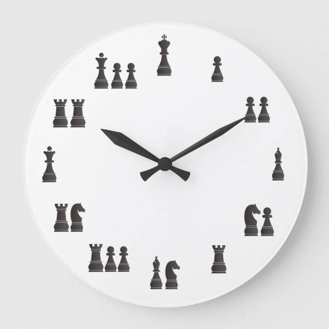 Grande Horloge Ronde Échecs (Recto)