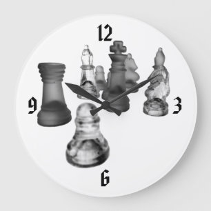 Grande Horloge Ronde Échecs d'horloge