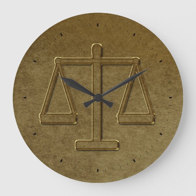 Grande Horloge Ronde Échelles de justice (Recto)